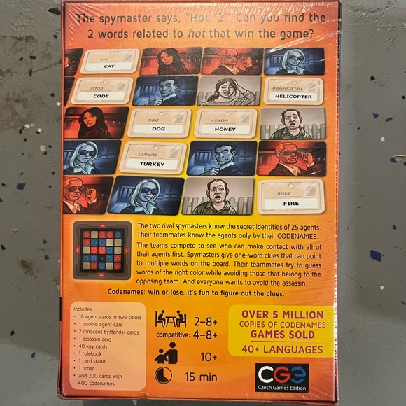 CodeNames Board Game - Picture 2 of 2